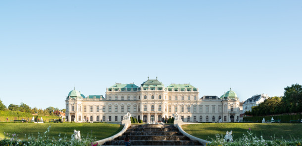     exterior view baroque palace Upper Belvedere / Oberes Belvedere, Vienna
